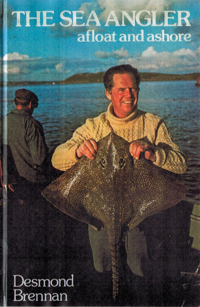 Des Brennan with a boat-caught Thornback Ray (The Sea Angler Afloat & Ashore, 1965)